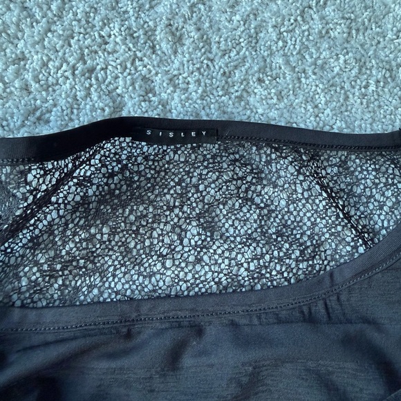 Sisley Black Long Sleeve Lace Top - Picture 10 of 10